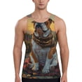 thumbnail image 1 of Pofeuu Flower Field Cute Bulldog Print Men's Workout Tank Tops Sleeveless Muscle Gym Shirt Quick Dry-3X-Large, 1 of 7
