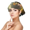 thumbnail image 1 of Pofeuu Flower Field Skull Print Silk Bonnet for Sleeping, Satin Hair Bonnets, Soft Elastic Band Silk Sleep Cap, Hair Wrap, 1 of 6