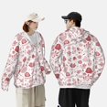 thumbnail image 1 of Pofeuu Flower Leaves Print Sun Protection Outdoor Lightweight Full Zip UV Cooling Hoodie Long Sleeve Summer Clothing for Outdoor Hiking-X-Large, 1 of 5