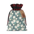 thumbnail image 1 of Pofeuu Flower Print Burlap Bags with Drawstrings Drawstring Gift Bags Pouch Bag for Thankgiving Birthday Party Gift Wrapping Treats and Party Favors-Black, 1 of 8