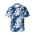 thumbnail image 1 of Pofeuu Flower Print Hawaiian Shirt for Men Sleeves Casual Button Down Summer Beach Dress Shirts T-Shirts,XX-Large, 1 of 7