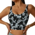 thumbnail image 1 of Pofeuu Flower Print Sports Bra for Women Sexy Vest Yoga Running Gym Fitness Crop Bras Tops-Large, 1 of 8