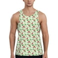 thumbnail image 1 of Pofeuu Flower With Ladybug Print Men's Workout Tank Tops Sleeveless Muscle Gym Shirt Quick Dry-Medium, 1 of 7