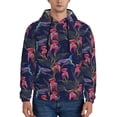 thumbnail image 1 of Pofeuu Flowers And Humming Bird Print Mens Casual Hooded Collar Drawstring Hoodies Pullover Sweatshirts Casual Long Sleeve Shirts-X-Large, 1 of 7