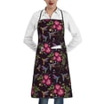 thumbnail image 1 of Pofeuu Flowers And Humming Bird1 Print Aprons with Pockets, Cute Aprons for Kitchen, Cooking, Server, Barber, Chef Apron, 1 of 7