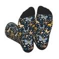 thumbnail image 1 of Pofeuu Flowers Butterfly Print Crew Socks, Adult Running Hiking Socks for Youth and Adult, 1 of 7