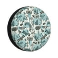 thumbnail image 1 of Pofeuu Flowers In Vintage Print Spare Tire Wheel Cover for Car Truck SUV Camper Universal Fit Spare Tire Cover RV Spare Tire Covers-15 inch, 1 of 6