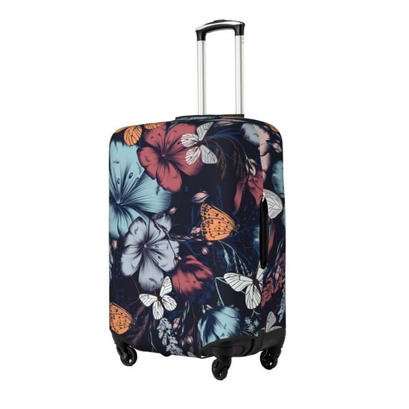 Pofeuu Flowers ad Butterflies Print Luggage Suitcase Cover Protector Luggage Washable Covers Aesthetic for 18/24/28/32 inch Luggage(No luggage included)-X-Large
