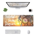 thumbnail image 1 of Pofeuu Follow Your Dream Dreamcatcher Print Desk Mat for Keyboard and Mouse，Computer Desk Matt for Desktop，Large Mouse Pad for Desk，Desk Pads on Top of Desks 12x31.5in, 1 of 8