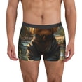 thumbnail image 1 of Pofeuu Forest Creek Cute Dog Print Men’s Boxer Briefs, Moisture-Wicking Underwear, Regular,Trunk-XX-Large, 1 of 5