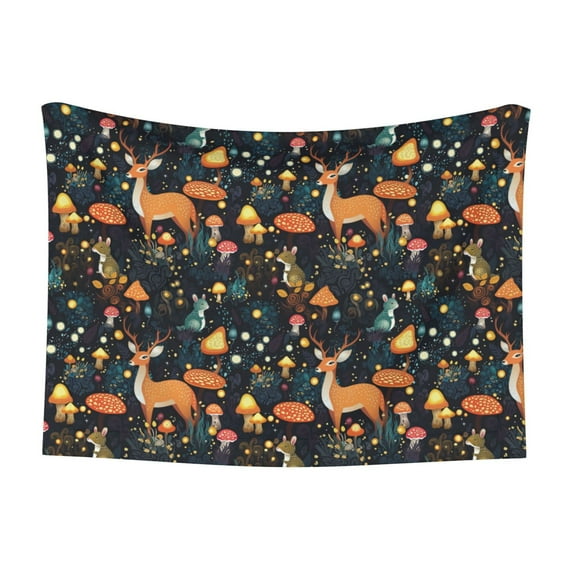 Pofeuu Forest Elf Print Puppy Blanket,Dog Blankets,Pet Blanket Cozy Cat Blankets for Indoor Cats, Fuzzy Pet Blanket for Kitten Doggy Dog Blankets-Large