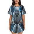 thumbnail image 1 of Pofeuu Forest Meditating Goat Print Women's Pajama Set Short/Shorts Soft Button PJs Elastic Drawstring Waist Sleepwear-X-Large, 1 of 6