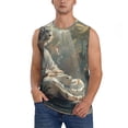 thumbnail image 1 of Pofeuu Forest Meditating White Tiger Print Men's Muscle T-Shirt, Sleeveless, Muscle Tank, Classic Muscle Tee Top For Men Casual Sleeveless Muscle T-Shirt Trendy Clothes-Medium, 1 of 7