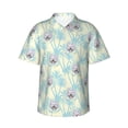 thumbnail image 1 of Pofeuu French Bulldog 3 Print Hawaiian Shirt for Men Sleeves Casual Button Down Summer Beach Dress Shirts T-Shirts,XX-Large, 1 of 7