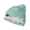 thumbnail image 1 of Pofeuu French Bulldog Taking a Bath Print Beanie Hat for Men Women Knit Winter Hat Warm Cuffed Skull Beanie Slouchy Soft Unisex, 1 of 6
