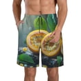 thumbnail image 1 of Pofeuu Fresh Passion Fruit Still Life Prin Men's Swim Trunks Quick Dry Bathing Suit Swimming Board Shorts Mesh Lining Beach Swimwear-Medium, 1 of 6