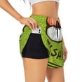 thumbnail image 1 of Pofeuu Fresh Sushi Print Women's Athletic Shorts Running Workout Shorts Tummy Control Quick Dry Gym Shorts with Pockets Double layer sports shorts-Medium, 1 of 7