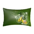 thumbnail image 1 of Pofeuu Friut Avocado Print Satin Pillowcase for Hair and Skin Pillow Cases, Silk Pillow Cases, Soft Cooling Pillow Covers, 20x30 Inches（Pillow core not included）, 1 of 7
