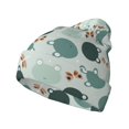 thumbnail image 1 of Pofeuu Frog And Dragonflies Print Beanie Hat for Men Women Knit Winter Hat Warm Cuffed Skull Beanie Slouchy Soft Unisex, 1 of 6