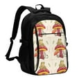 thumbnail image 1 of Pofeuu Frog Sitting On Mushroom Print Storage Laptop Backpack with USB Charging Port[Water Resistant] College Computer Bookbag Fits, 1 of 7