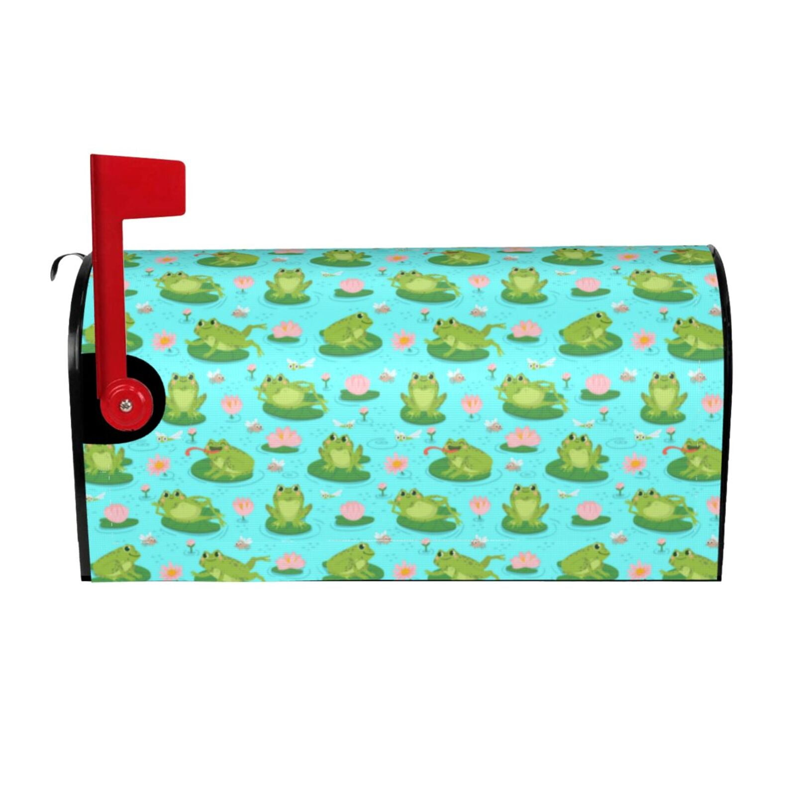 Pofeuu Frogs And Aquatic Plants Print Mailbox Covers Letterbox Cover