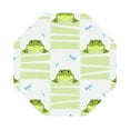 thumbnail image 1 of Pofeuu Frogs and Dragonflies Print Leather Coasters Set of 6, Round Cups Mugs Mat Pad for Home Kitchen Heat Resistant Drink Coasters,Octagon, 1 of 7