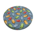 thumbnail image 1 of Pofeuu Fruit Ice Cream Print Round Bar Stool Covers - Super Soft and Washable Elastic Stool Cushion Slipcover Easy Clean Velvet-13 inch, 1 of 7