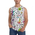 thumbnail image 1 of Pofeuu Fun Animal with Unicorn Print Men's Muscle T-Shirt, Sleeveless, Muscle Tank, Classic Muscle Tee Top For Men Casual Sleeveless Muscle T-Shirt Trendy Clothes-Small, 1 of 7