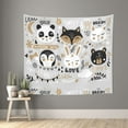 thumbnail image 1 of Pofeuu Funny Animals Series Print Wall Tapestry Decoration Wall Hanging Tapestry 60 x 51 Inch, 1 of 6