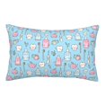 thumbnail image 1 of Pofeuu Funny Cute Teeth Print Polyester Microfiber Plush Pillowcases, Super Soft and Cozy Pillow Case Covers with Envelop Closure（Pillow core not included）-20"x30", 1 of 6