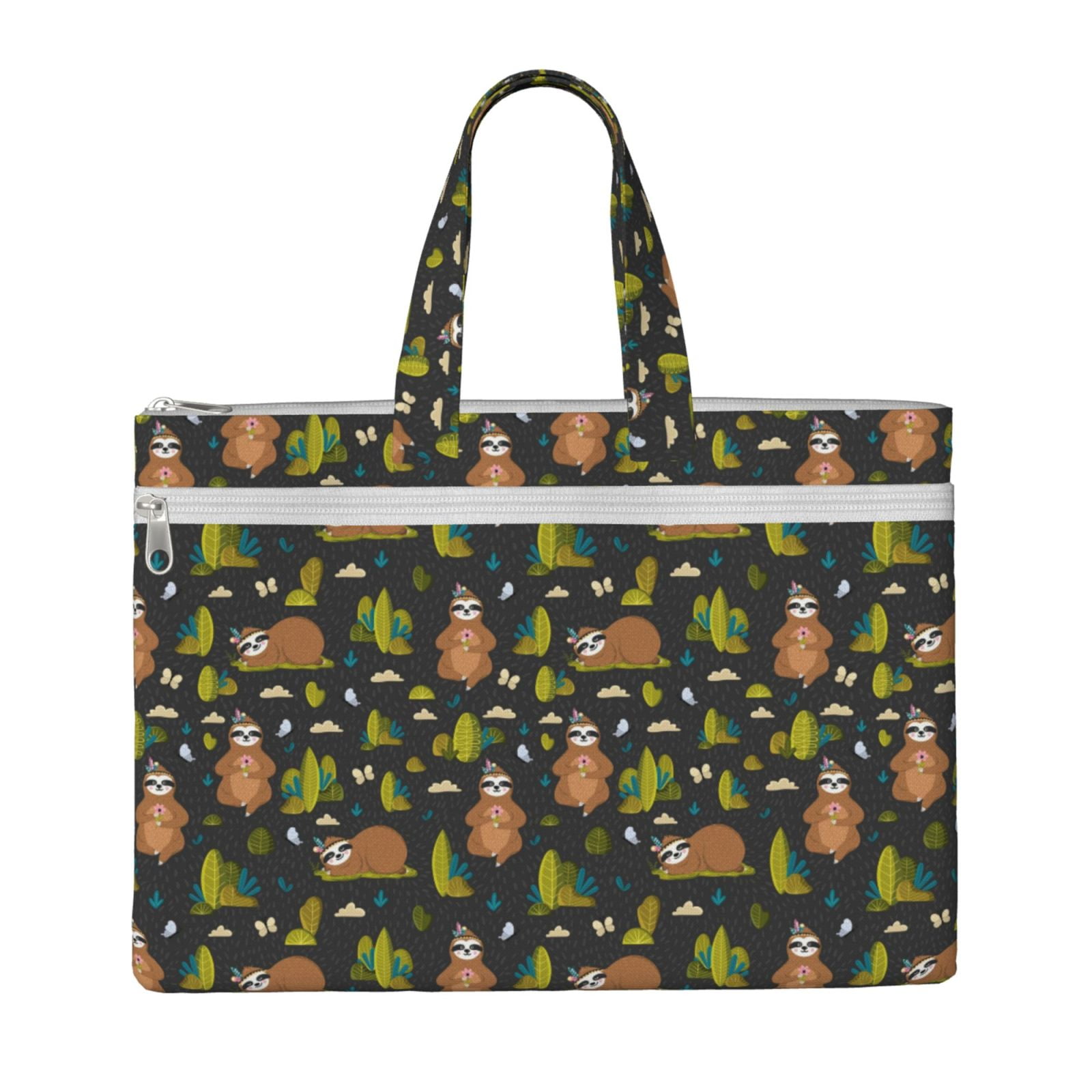Pofeuu Funny Sloths In The Forest Print Laptop Bag Carrying - Computer ...