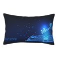 thumbnail image 1 of Pofeuu Futuristic Book Knowledge Print Polyester Microfiber Plush Pillowcases, Super Soft and Cozy Pillow Case Covers with Envelop Closure（Pillow core not included）-14"x20", 1 of 6