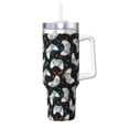 thumbnail image 1 of Pofeuu Game Print 40oz Ice Bully With Handle And Straw Stainless Steel Vacuum Insulated Cup And 2 In 1 Straw Lid, 1 of 8