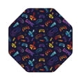 thumbnail image 1 of Pofeuu Games Print Leather Coasters Set of 6, Round Cups Mugs Mat Pad for Home Kitchen Heat Resistant Drink Coasters,Octagon, 1 of 7
