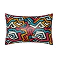 thumbnail image 1 of Pofeuu Geometry Print Satin Pillowcase for Hair and Skin Pillow Cases, Silk Pillow Cases, Soft Cooling Pillow Covers, 20x30 Inches（Pillow core not included）, 1 of 7