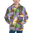 thumbnail image 1 of Pofeuu German Shepherd Dog Print Kids Pullover Hoodies Warm Thick Hooded Sweatshirt with Packet for Boys Girls-X-Large, 1 of 6