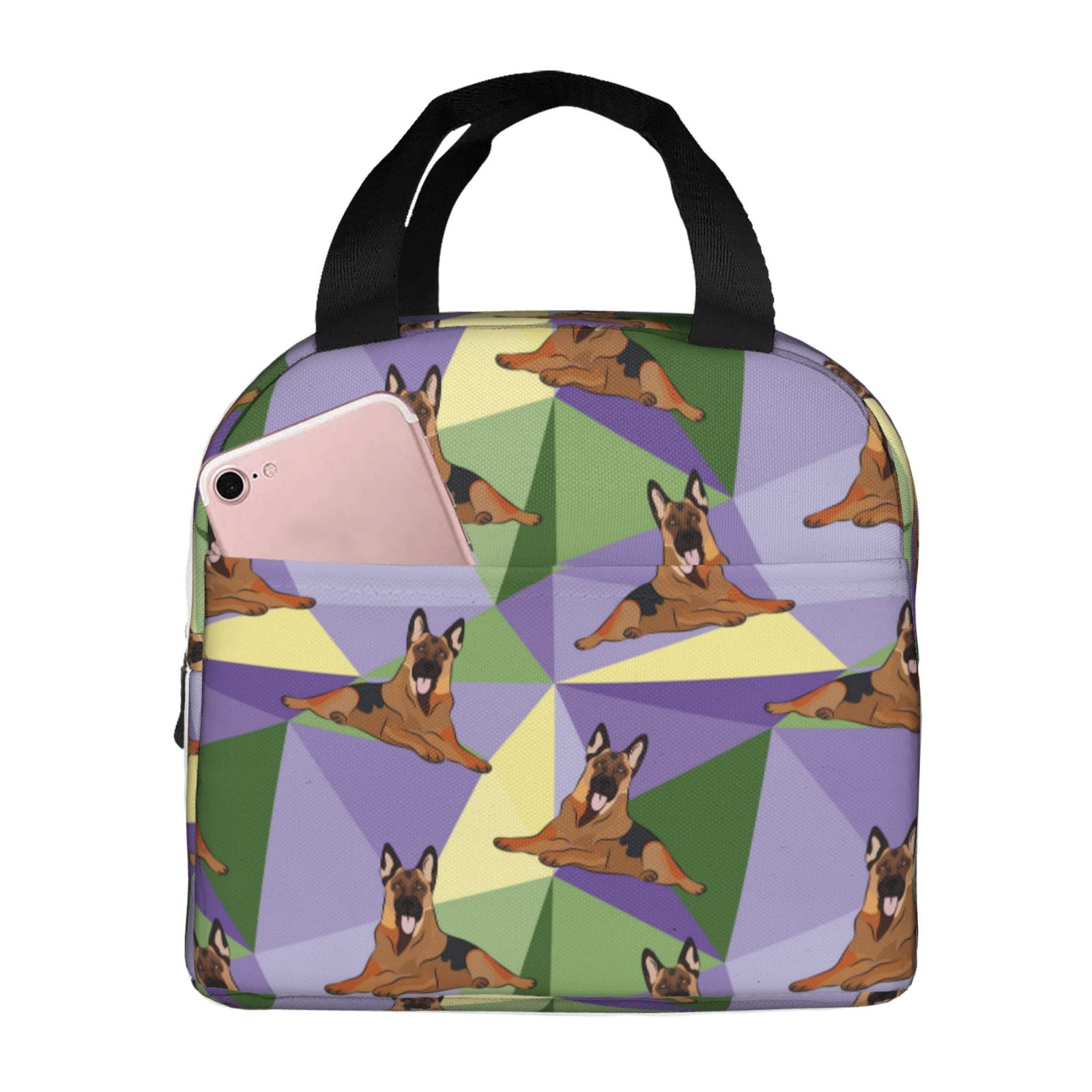 Pofeuu German Shepherd Dog Print Lunch Bag Lunch Box Large Capacity ...