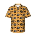 thumbnail image 1 of Pofeuu German Shepherd Woof Print Hawaiian Shirt for Men Sleeves Casual Button Down Summer Beach Dress Shirts T-Shirts,Medium, 1 of 7