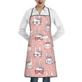 thumbnail image 1 of Pofeuu Girl Rabbit Print Aprons with Pockets, Cute Aprons for Kitchen, Cooking, Server, Barber, Chef Apron, 1 of 7