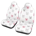thumbnail image 1 of Pofeuu Girl Rabbit Print Automotive Car Seat Covers Flat Cloth Full Set Seat Covers,Car Seat Covers front seats for Cars Trucks and SUVs(Two packs), 1 of 7