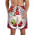 thumbnail image 1 of Pofeuu Gnome And Buffalo Plaid Prin Men's Swim Trunks Quick Dry Bathing Suit Swimming Board Shorts Mesh Lining Beach Swimwear-XX-Large, 1 of 6