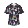 thumbnail image 1 of Pofeuu Gnome With Mushroom Print Hawaiian Shirt for Men Sleeves Casual Button Down Summer Beach Dress Shirts T-Shirts,3X-Large, 1 of 7