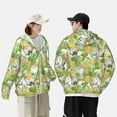 thumbnail image 1 of Pofeuu Gnome and Pineapple Print Sun Protection Outdoor Lightweight Full Zip UV Cooling Hoodie Long Sleeve Summer Clothing for Outdoor Hiking-X-Large, 1 of 5