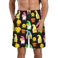 thumbnail image 1 of Pofeuu Gnomes With Sunflowers Prin Men's Swim Trunks Quick Dry Bathing Suit Swimming Board Shorts Mesh Lining Beach Swimwear-Large, 1 of 6