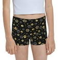 thumbnail image 1 of Pofeuu Gold Dog Paw Print Soft Cotton Girls Boyshort panties Toddler Underwear-X-Large, 1 of 5
