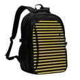 thumbnail image 1 of Pofeuu Gold Glitter Print Storage Laptop Backpack with USB Charging Port[Water Resistant] College Computer Bookbag Fits, 1 of 7