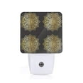 thumbnail image 1 of Pofeuu Gold Mandala Print Night Lights Plug into Wall with Dusk-to-Dawn Light Sensor, LED Nightlight for Bathroom, Adult, Hallway-, 1 of 7