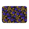 thumbnail image 1 of Pofeuu Golden Snake And Purple Rose Print Hem Mat 40x60 - Multipurpose Doormat for Indoor & Outdoor Use - Welcome Your Guests with our Entrance Mat, 1 of 6