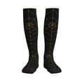 thumbnail image 1 of Pofeuu Golden Spider Web Print Compression Socks for Women & Men Circulation - Best Support for Nurses,Running,Athletic,Sports, 1 of 7