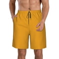 thumbnail image 1 of Pofeuu Goldenrod Prin Men's Swim Trunks Quick Dry Bathing Suit Swimming Board Shorts Mesh Lining Beach Swimwear-X-Large, 1 of 6
